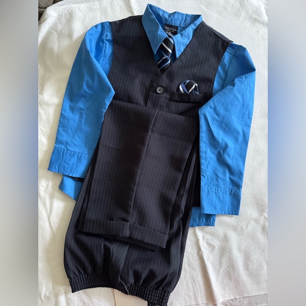 Nautica Kids Blue and Black Outfit